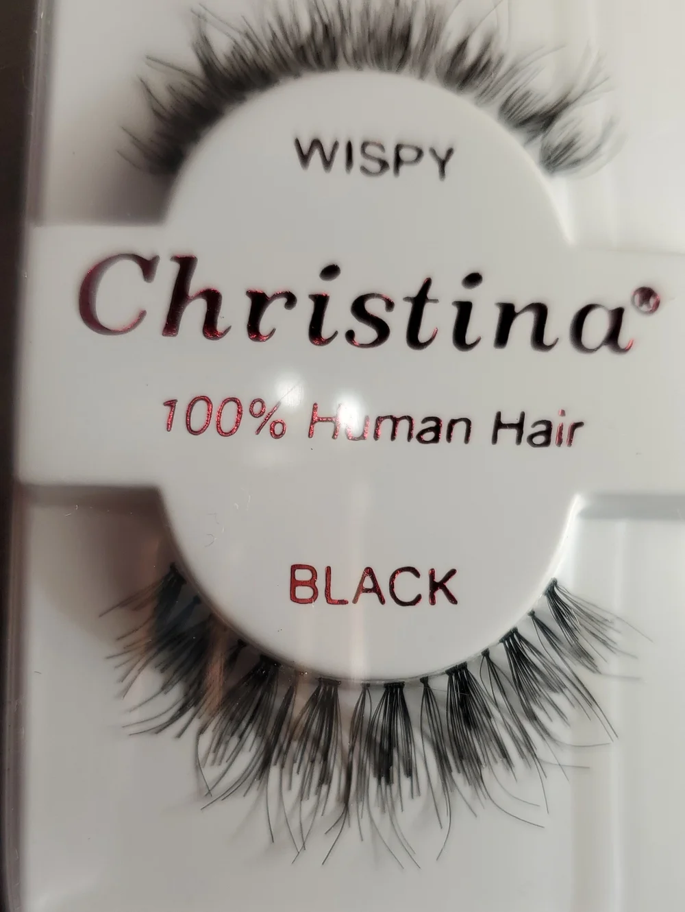 Christina Wispy Black Human Hair False Lashes Set Of 9